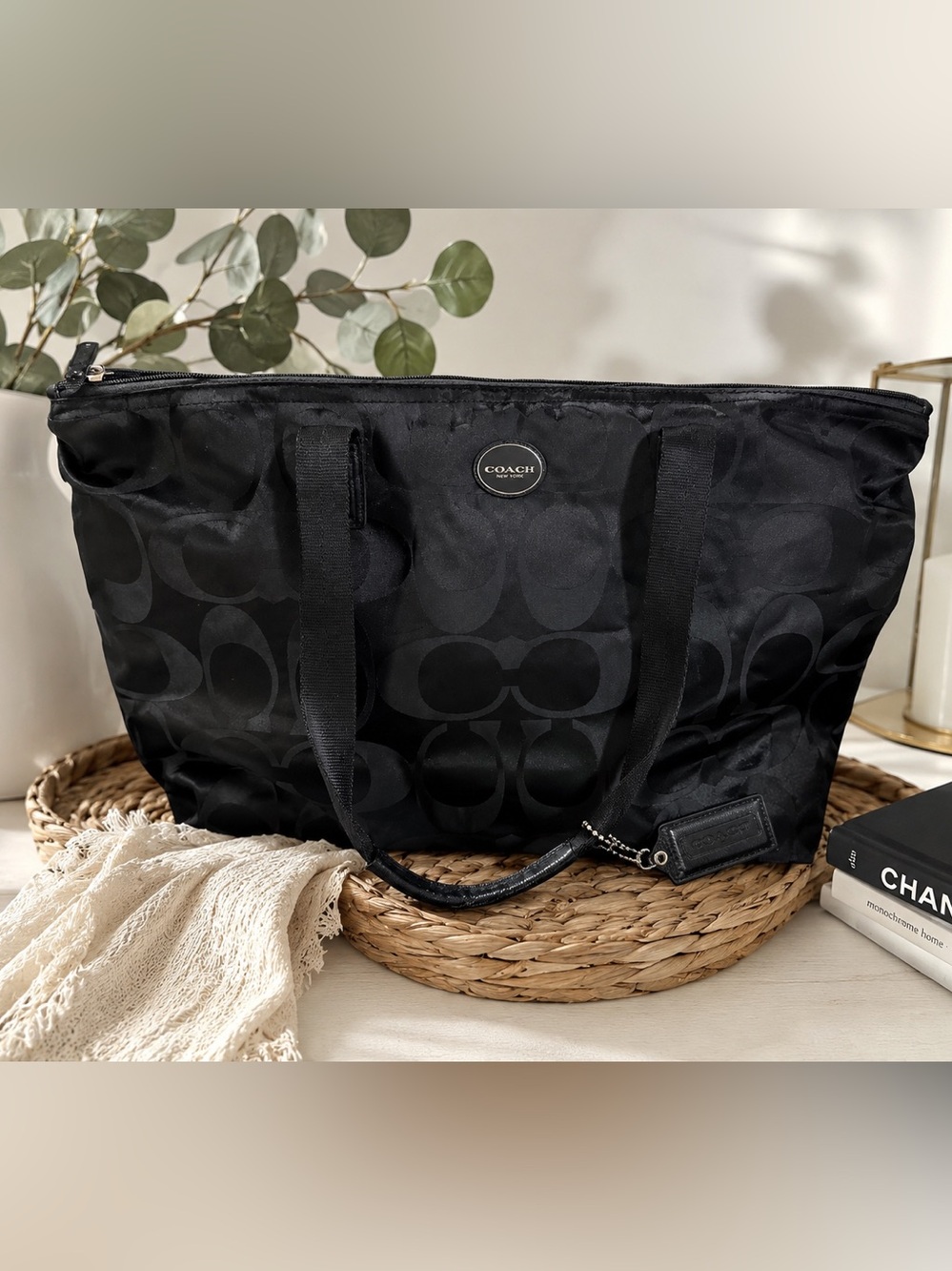 Coach Signature Getaway Packable Weekender Tote Bag